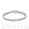 5.00 CT. T.W. Composite Diamond Frame Link Bracelet in 10K White Gold - 7.5"