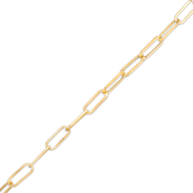 5.5mm Oval Link Chain Bracelet in Hollow 10K Gold - 8"