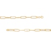 Thumbnail Image 2 of 5.5mm Oval Link Chain Bracelet in Hollow 10K Gold - 8"