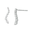 Thumbnail Image 0 of 0.33 CT. T.W. Journey Diamond Drop Earrings in 10K White Gold