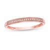Thumbnail Image 0 of 0.04 CT. T.W. Diamond Vintage-Style Anniversary Band in 10K Rose Gold