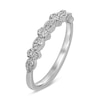 Thumbnail Image 2 of 0.15 CT. T.W. Diamond Vintage-Style Anniversary Band in 10K White Gold