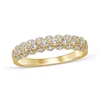 Thumbnail Image 1 of 0.30 CT. T.W. Diamond Beaded Frame Anniversary Band in 10K Gold