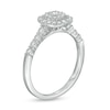 Thumbnail Image 2 of 0.25 CT. T.W. Diamond Double Cushion Frame Promise Ring in 10K White Gold