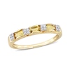 Thumbnail Image 1 of Baguette Citrine and 0.07 CT. T.W. Diamond Quad Alternating Ring in 10K Gold