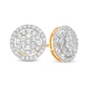 0.95 CT. T.W. Composite Diamond Frame Stud Earrings in 10K Gold