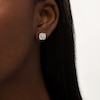 Thumbnail Image 1 of 0.45 CT. T.W. Composite Diamond Solitaire Illusion Stud Earrings in 10K Rose Gold