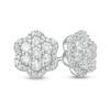 0.95 CT. T.W. Composite Diamond Flower Frame Stud Earrings in 10K Gold