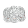 1.95 CT. T.W. Composite Diamond Trio Ring in 10K Rose Gold