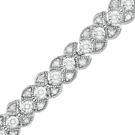 CT. T.W. Diamond Art Deco Vintage-Style Bracelet in 10K Gold