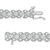 Thumbnail Image 2 of 0.95 CT. T.W. Diamond Art Deco Vintage-Style Bracelet in 10K White Gold - 7.25"