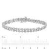 Thumbnail Image 3 of 0.95 CT. T.W. Diamond Art Deco Vintage-Style Bracelet in 10K White Gold - 7.25"