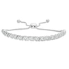 Thumbnail Image 0 of 0.45 CT. T.W. Diamond Cascading Bolo Bracelet in 10K White Gold - 9.5"