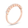 0.18 CT. T.W. Diamond Cascading Vintage-Style Anniversary Band in 10K Rose Gold