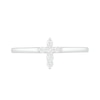 0.115 CT. T.W. Diamond Cross Ring in 14K White Gold