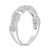 0.10 CT. T.W. Diamond Twist Vintage-Style Ring in Sterling Silver