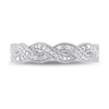 0.10 CT. T.W. Diamond Twist Vintage-Style Ring in Sterling Silver