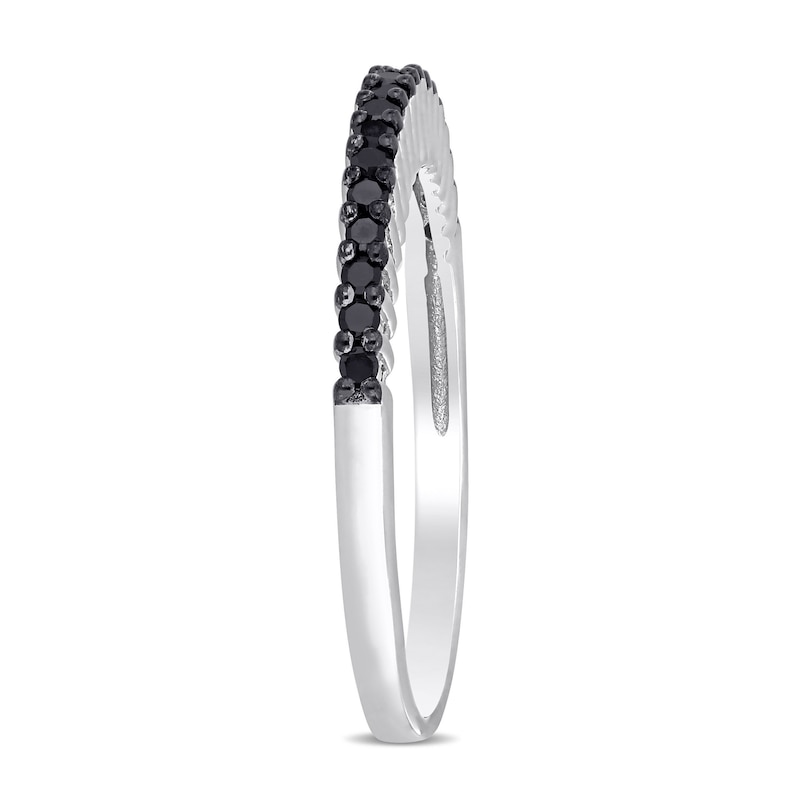 0.18 CT. T.W. Black Diamond Band in Sterling Silver