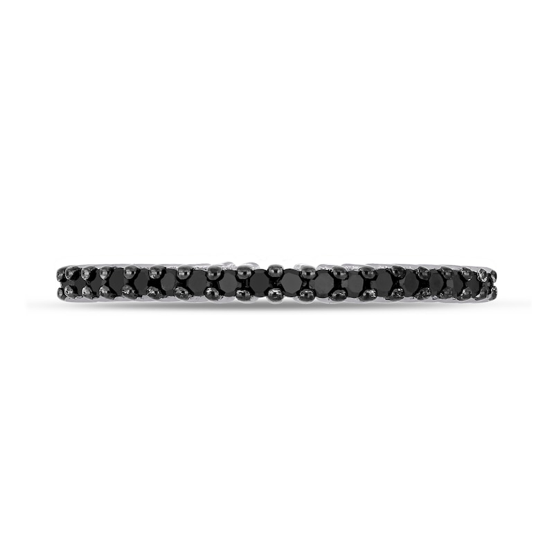 0.18 CT. T.W. Black Diamond Band in Sterling Silver|Peoples Jewellers