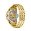 Men's Bulova Sutton Automatic Gold-Tone Watch with Gold-Tone Skeleton Dial (Model: 97A162)