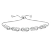 Thumbnail Image 0 of Diamond Accent Double Infinity Bolo Bracelet in Sterling Silver - 9.5"