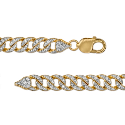 Men's 6.00 CT. T.W. Diamond Cuban Link Chain Necklace in 10K Gold - 22"