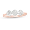 Thumbnail Image 0 of 0.23 CT. T.W. Composite Diamond Three Stone Ring in 14K Rose Gold