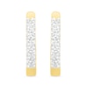 0.23 CT. T.W. Diamond Hoop Earrings in 14K Gold