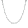 Thumbnail Image 0 of 1.98 CT. T.W. Diamond Duos Cascading Tennis-Style Necklace in Sterling Silver - 24"