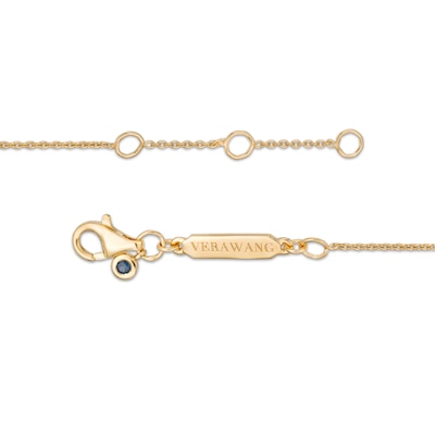 Vera Wang Love Collection Wedding Party Gifts Interlocking Circles Bracelet in 14K Gold Vermeil - 7.5"