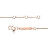 Vera Wang Love Collection Wedding Party Gifts Interlocking Circles Bracelet in 14K Rose Gold Vermeil - 7.5"