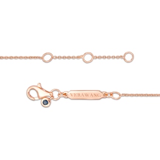 Vera Wang Love Collection Wedding Party Gifts Interlocking Circles Bracelet in 14K Rose Gold Vermeil - 7.5"