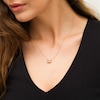 Thumbnail Image 1 of Vera Wang Love Collection Sideways Prasiolite Wedding Party Gifts Necklace in 14K Gold Vermeil