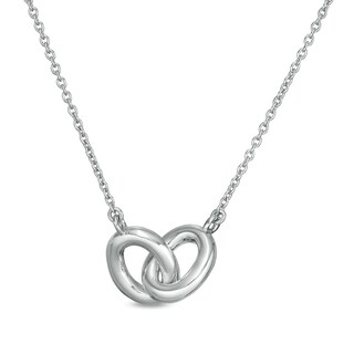 Vera Wang Love Collection Wedding Party Gifts Interlocking Circles Necklace in Sterling Silver