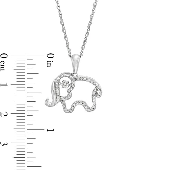 Unstoppable Love™ Diamond Accent Elephant Pendant in Sterling Silver