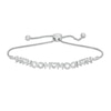 Thumbnail Image 0 of Diamond Accent Alternating "MOM" and Infinity Bolo Bracelet in Sterling Silver - 9.5"