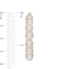 Thumbnail Image 2 of 6.0-6.5mm Freshwater Cultured Pearl Hoop Earrings with a 10K Gold Back