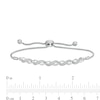 0.09 CT. T.W. Diamond Vintage-Style Infinity Bolo Bracelet in Sterling Silver - 9.5"