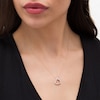 0.12 CT. T.W. Diamond Edge Tilted Heart Pendant in 10K Rose Gold