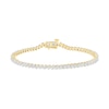 0.29 CT. T.W. Diamond Tennis Bracelet in Sterling Silver with 14K Gold Plate - 7.25"