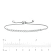 Thumbnail Image 2 of 0.45 CT. T.W. Diamond Bolo Bracelet in Sterling Silver - 9.5"