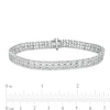 1.45 CT. T.W. Diamond Three Row Line Bracelet in Sterling Silver