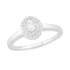 Thumbnail Image 3 of 0.37 CT. T.W. Oval Diamond Double Frame Bridal Set in 10K White Gold