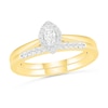 Thumbnail Image 0 of 0.23 CT. T.W. Marquise Diamond Frame Bridal Set in 10K Gold