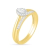 Thumbnail Image 1 of 0.23 CT. T.W. Marquise Diamond Frame Bridal Set in 10K Gold