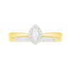 Thumbnail Image 2 of 0.23 CT. T.W. Marquise Diamond Frame Bridal Set in 10K Gold