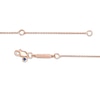 Vera Wang Love Collection Wedding Party Gifts Sideways Morganite Necklace in 14K Rose Gold Vermeil