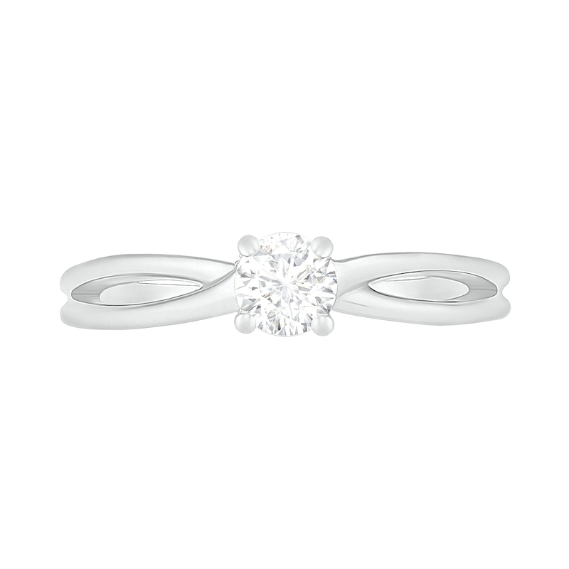 0.40 CT. T.W. Diamond Solitaire Split Shank Engagement Ring in 10K Gold (J/I3)|Peoples Jewellers