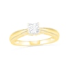 Thumbnail Image 1 of 0.62 CT. T.W. Princess-Cut Solitaire Diamond Vintage-Style Engagement Ring in 14K Gold (I/I2)