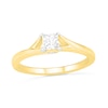 Thumbnail Image 1 of 0.37 CT. T.W. Princess-Cut Diamond Solitaire Split Shank Engagement Ring in 10K Gold (J/I3)